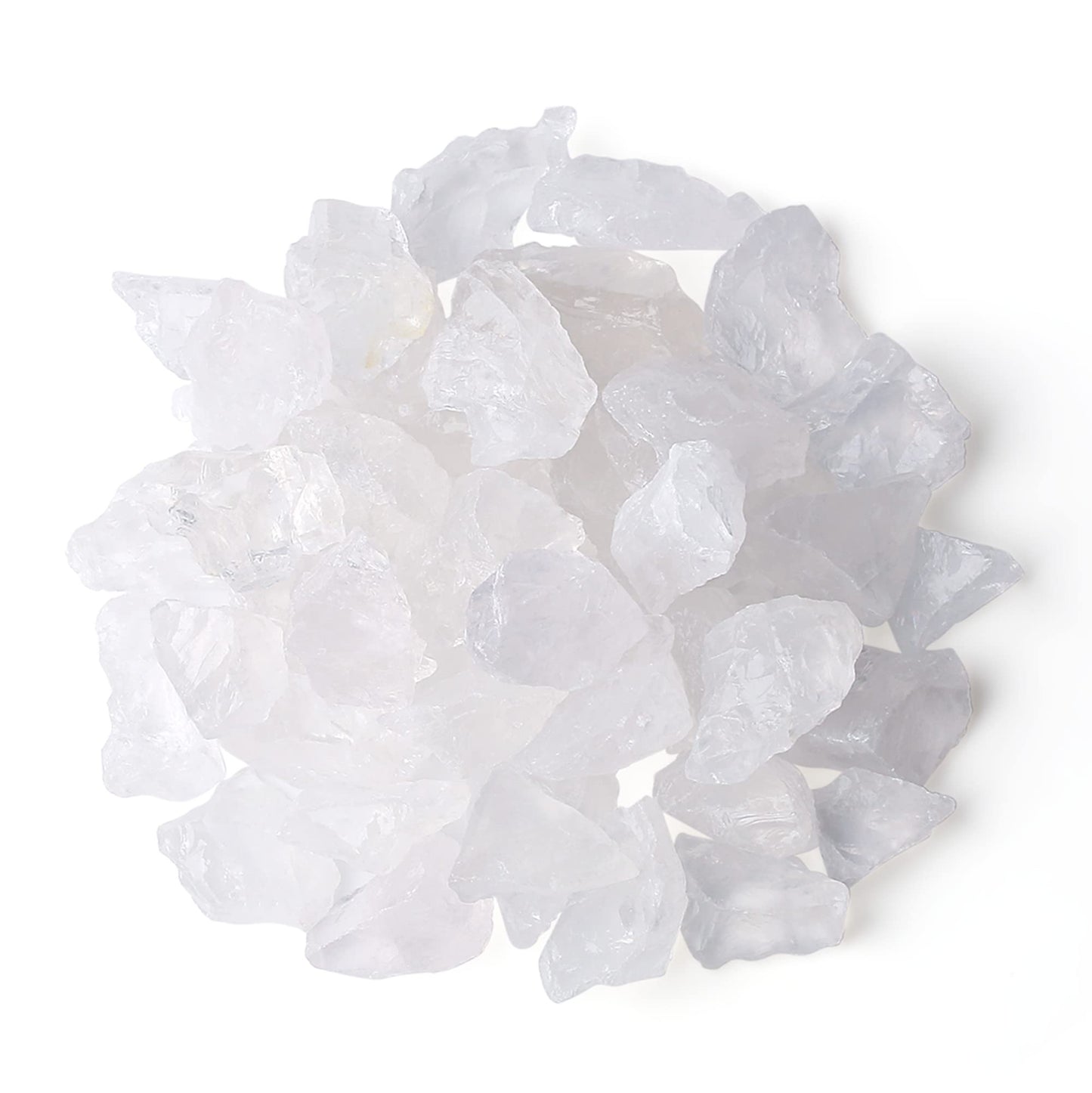 MAIBAOTA Natural Clear Quartz Crystals Bulk Raw Healing Crystal Stones 1" Raw Rough Gemstones Rocks for Tumbling Polishing Cutting Reiki Witch Quartz Crystals