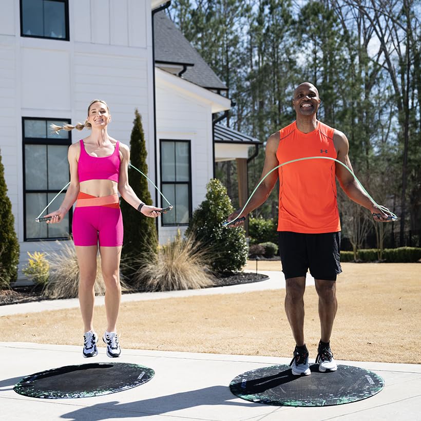 Crossrope AMP 2.0 Smart Jump Rope Set with 1/4 LB, 1/2 LB & 1LB Jump Ropes – Bluetooth-Connected, High-Intensity Fitness Training for High Calorie Burn and Cardio - Small - Membership Required