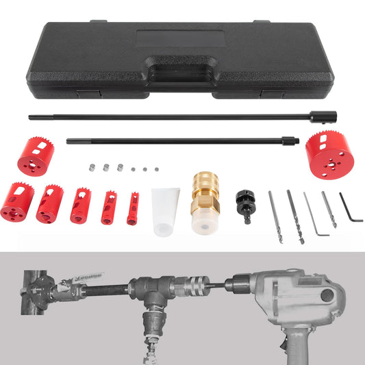 Bonbo 08350 DM3MECH Mechanical Hot Tapping Machine Complete Kit for NPT with Hole Saws or Arbor