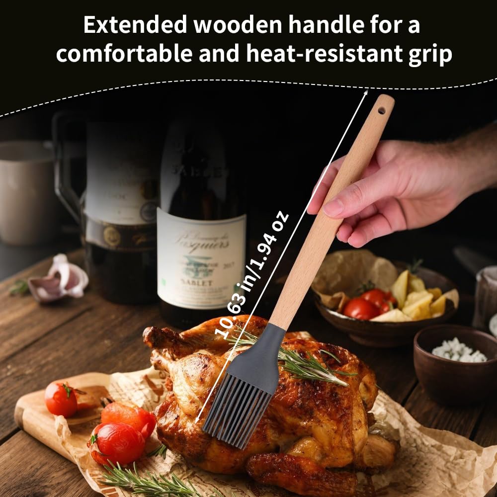 Grilling Accessories, BBQ Grill Tools Set with Spatula, Tongs, Brush & Bottle Opener, Stainless Steel Outdoor Barbecue Kit, Funny Grilling Gifts for Men