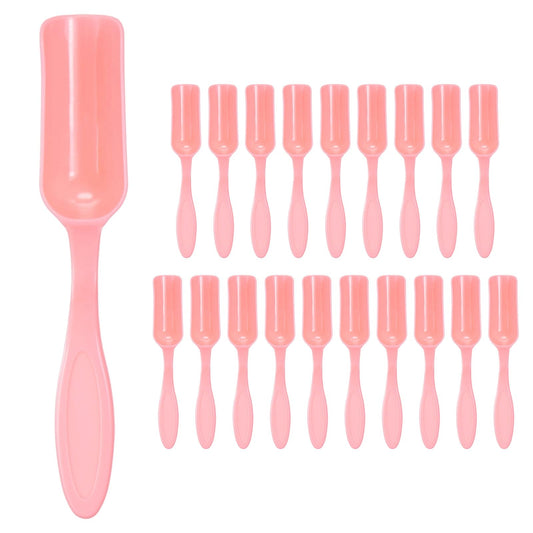 M METERXITY 20-Pack Mini Gardening Shovel Spoons, Plastic Garden Soil Scoops for Cultivation Digging Transplanting/Flower Planting/Plant Succulent, Colorful Small Gardening Tools [Pink]