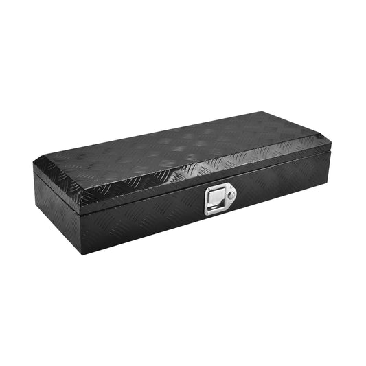BATONECO 34.5 Inch Aluminum Tool Box, Truck Bed Tool Box with Lock and 2 Keys,Tool Storage Box for Truck,Trailer,Pickup,ATV,RV,34.5"X12.75"X6.4",Black