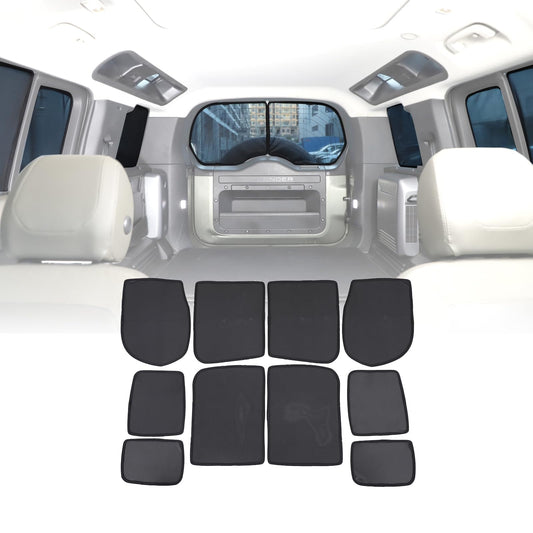 HIRUFAIT Full Window Shade Compatible with 2020-2025 L@nd Rover Defender 110, Breathable Mesh Side Window Screens Shade Cover for Baby, UV Rays Protection Sun Shade Blocker