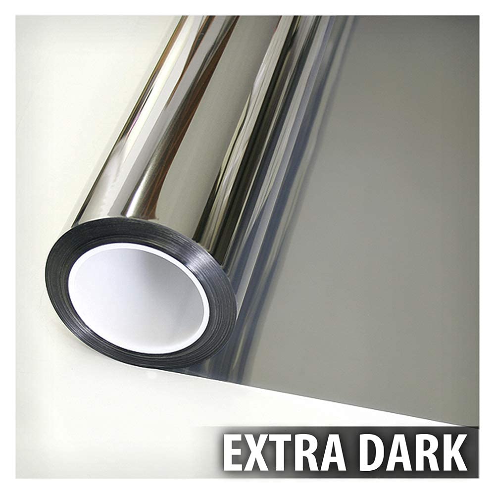 BDF S05 Window Film Daytime Privacy and Heat Control Mirror Silver 5 (Very Dark) - 36in X 49ft