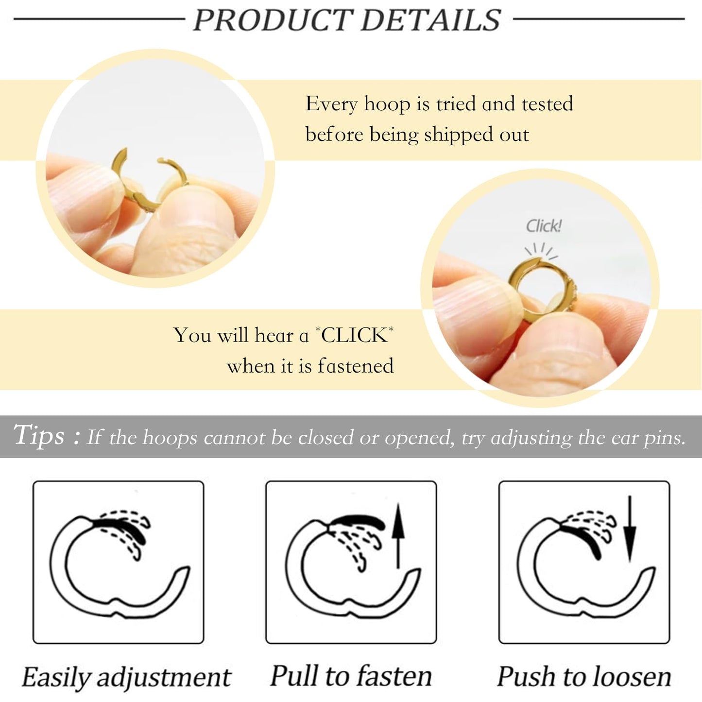 Gold Hoop Earrings Set for Women Gold Huggie Cartilage Clip On Earrings Set for Multiple Piercing Lightweight Jewelry Gifts