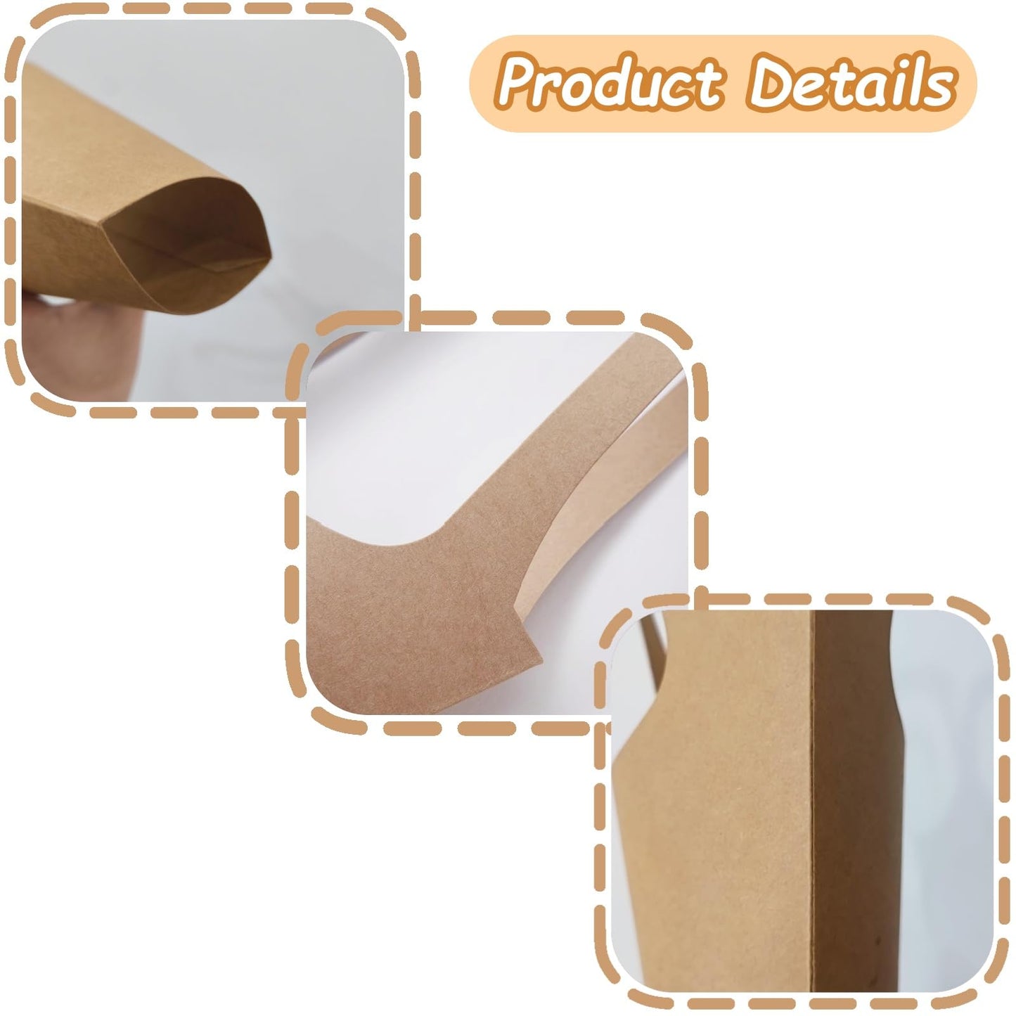 LONG XIN SERIES 20Pcs Kraft Paper Flower Gift Bags with Handles Flower Bouquet Holders for Mother's Day Easter Wedding Favors Birthday Presents Home Decor
