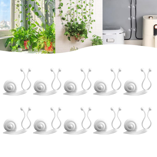Pothos Plant Fixer, Plant Climbing Wall Fixture Clips, Vegetable Plastic Clip, Garden Self Strong Adhesive Hook, Grape Vine for Indoor Outdoor Traction Wire Invisible Clip Decoration (30, White)