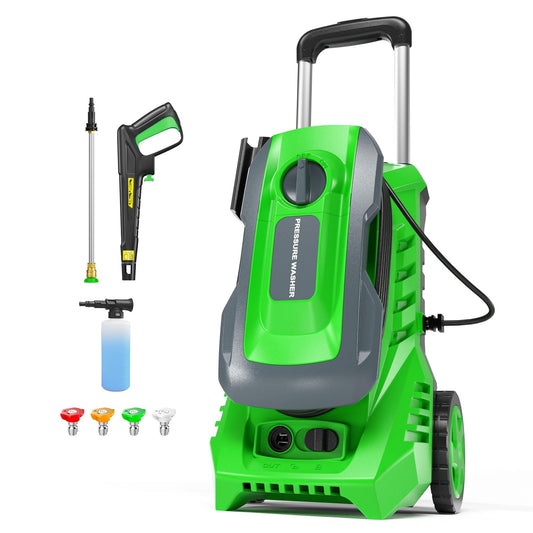 Pressure Washer 4800PSI 2.6GPM Power Washer with 4 Quick Connect Nozzles, High Pressure Cleaning Machine with Foam Cannon for Cars/Fences/Driveways/Home Cleaning