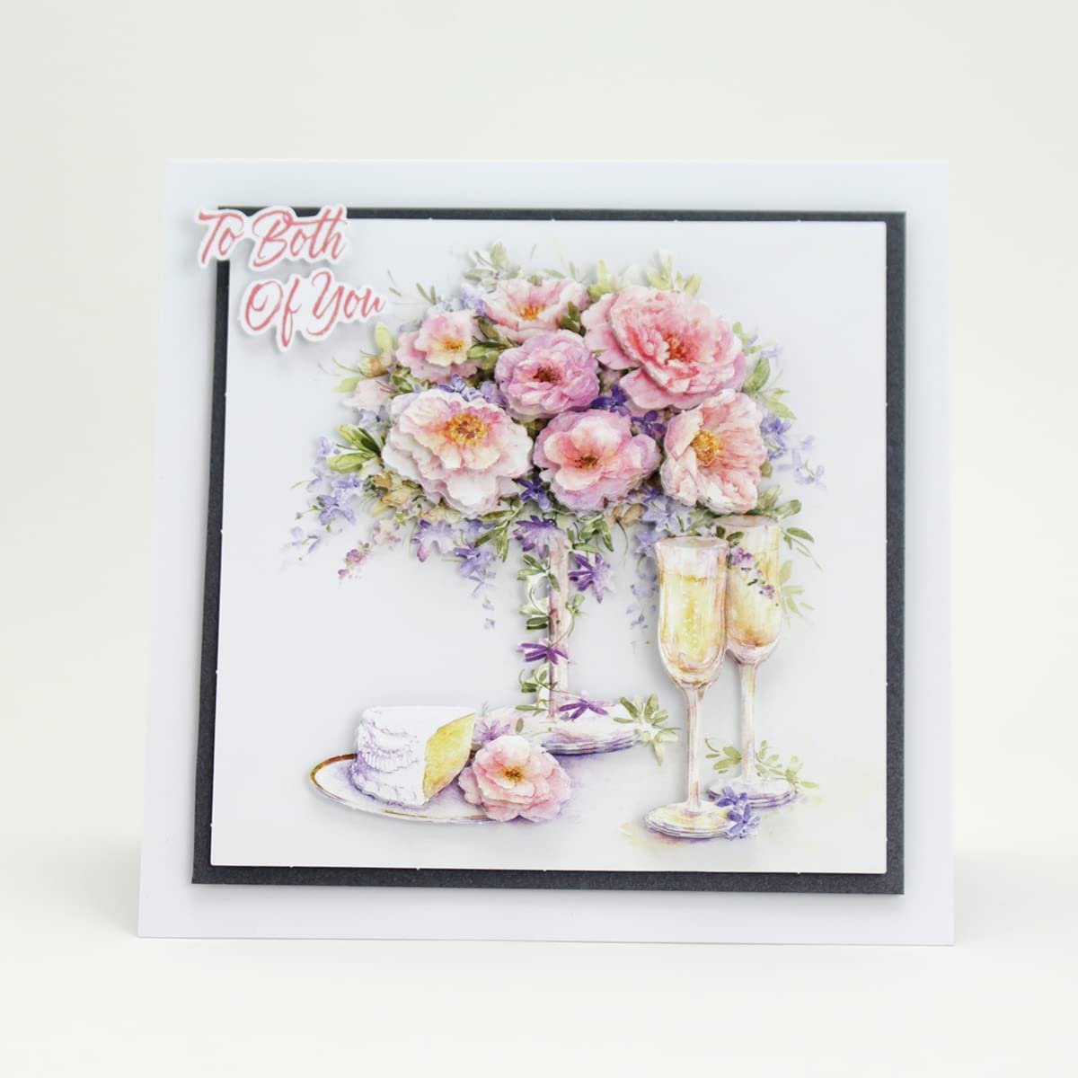 Katy Sue Designs Romance & Weddings 3D Die-Cut Decoupage Sheets for Card Making. 12 Sheets of Engagement & Wedding-Themed Die Cuts for Card Making Supplies with Roses, Weddings, Couples, & Champagne