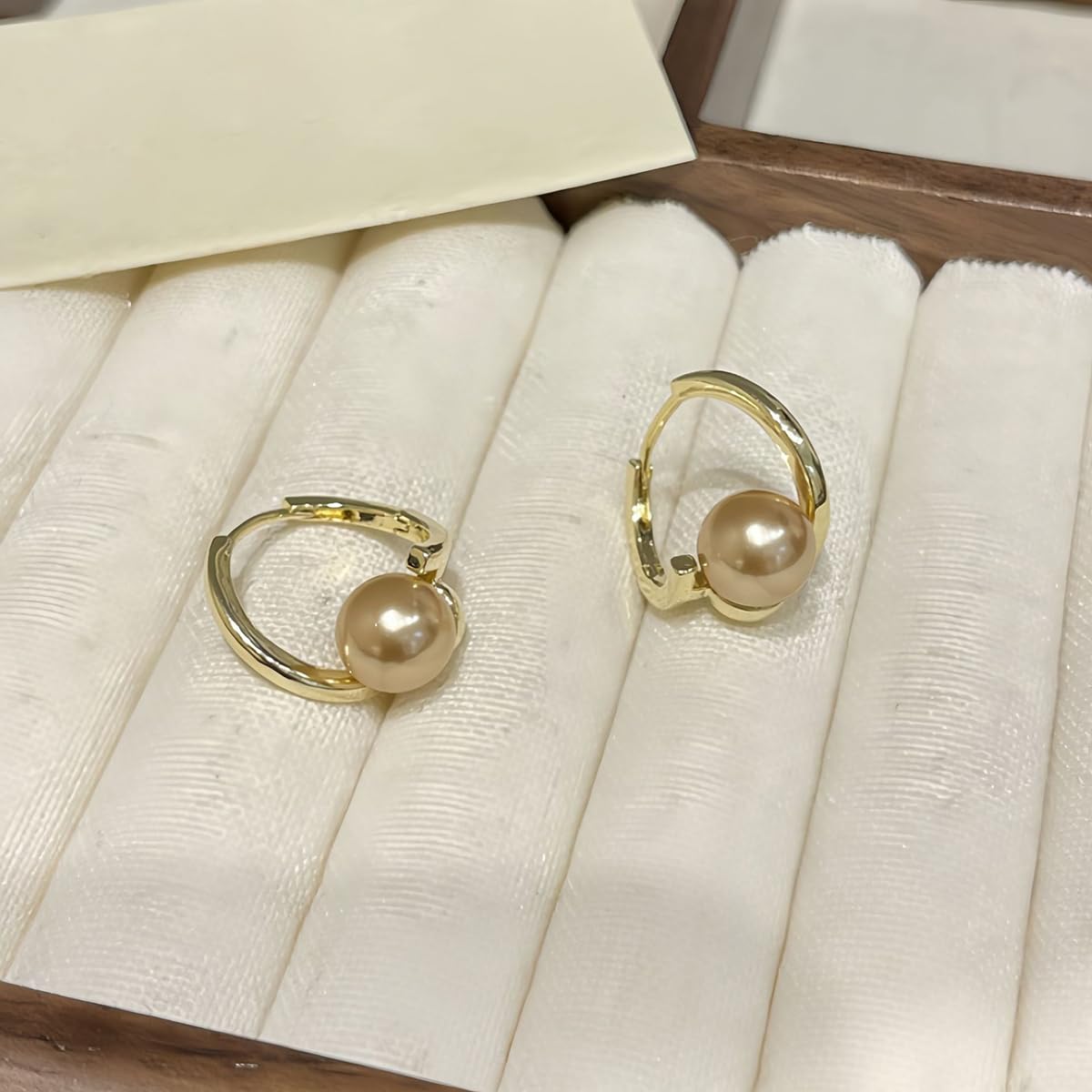 Halolux Lymphvity Germanium Earring for Women Lymphatic Drainage Earring CZ Zircon Acupressure Earrings Atheniz Lymphatic Earrings Dainty Jewelry Gifts (Champagne)