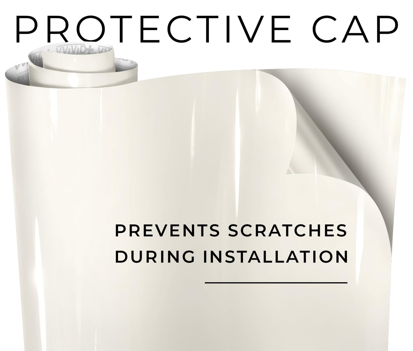 VViViD+ Ultra Gloss Pearl White Vinyl Car Wrap (50ft x 5ft)