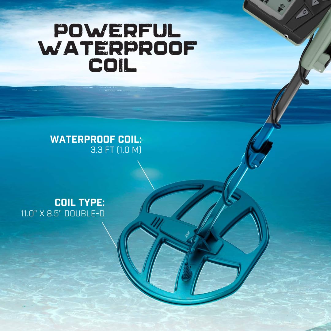 MINELAB X-Terra Voyager All-Terrain Professional Pinpointing Metal Detector for Adults, 4 Detect Modes, Clear Target ID, Backlit Displays, Complete with Waterproof Coil, Headphones, Backpack, Shovel