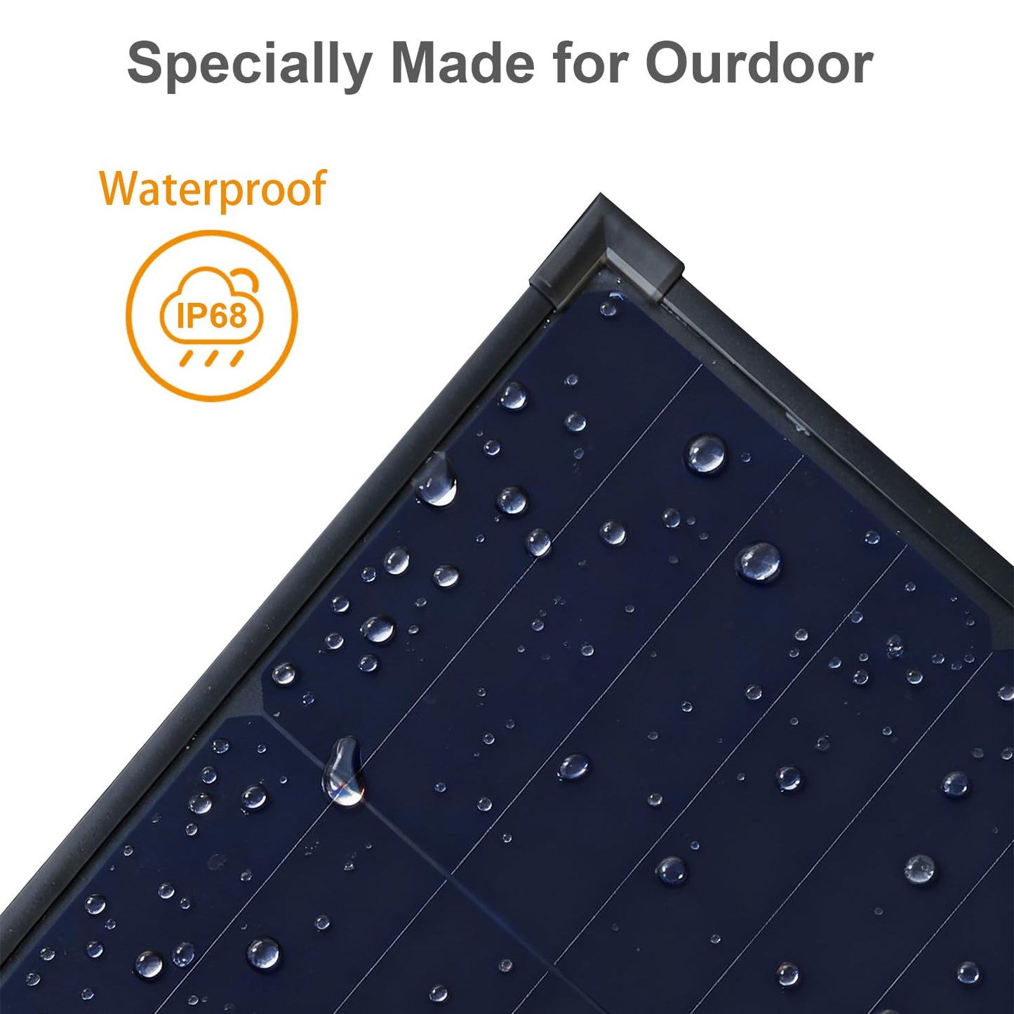 100W Portable Solar Panels Suitcase with 10A Charge Controller, 100W Foldable Solar Panel with Advanced BC Solar Cells-25% High Efficiency, IP68 Waterproof for Camping, RV, Tailgating