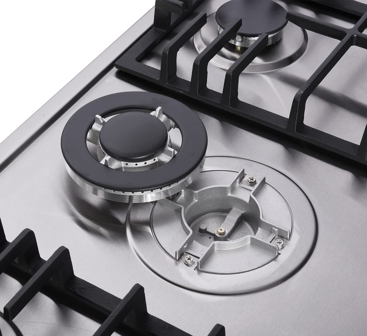 Deli-kit 30 inch Gas Cooktops Dual Fuel Sealed 5 Burners Gas Cooktop Drop-In Stainless Steel Gas Hob Gas DK257-A01 Cooktop