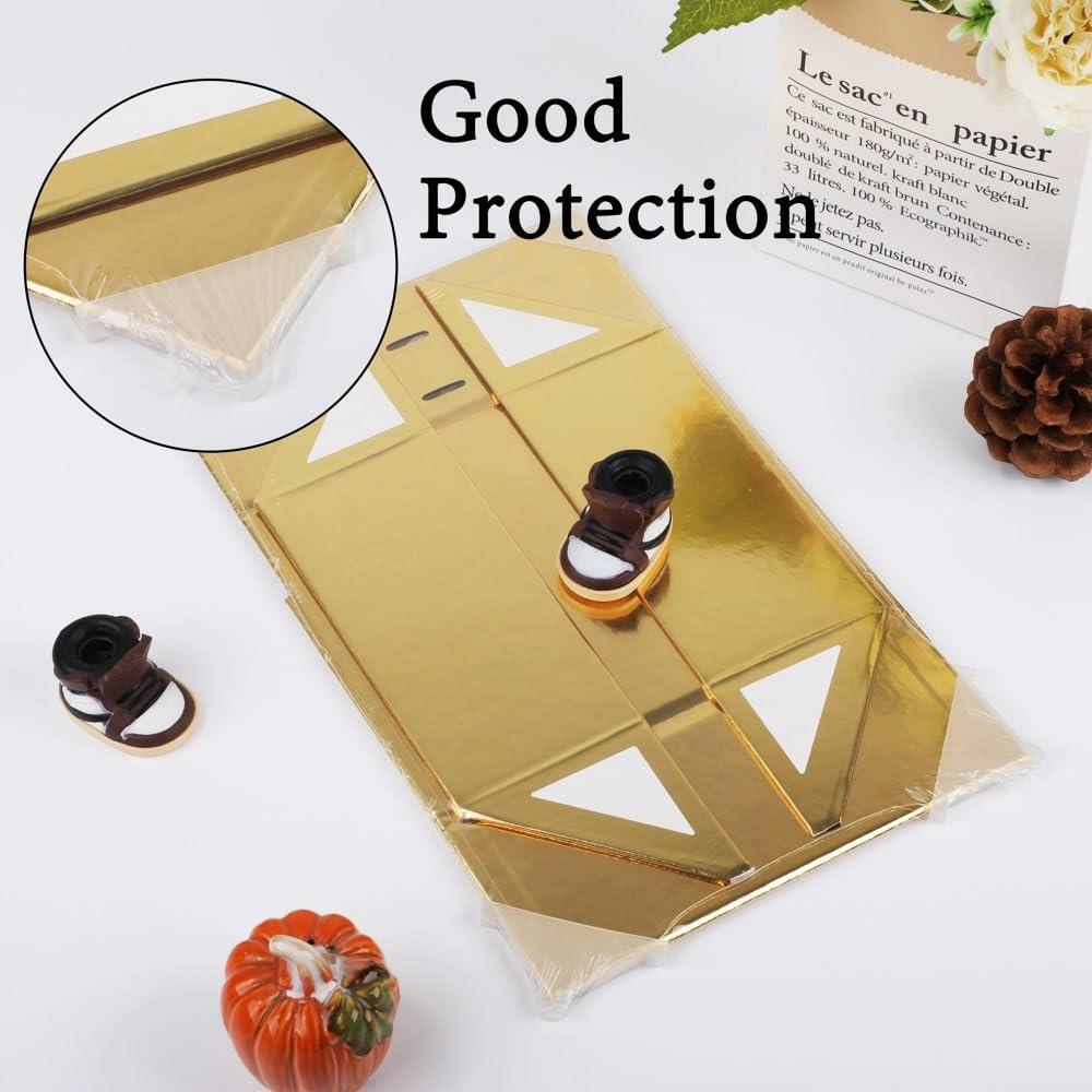 GoooodGift Large Gift Box Gold 1 Pack 13.5x11x5.3 inch Luxury Gift Box for Presents with Magnetic Closure Lid Collapsible,Birthday,Christmas,Wedding,Contains Shredded Paper Filler