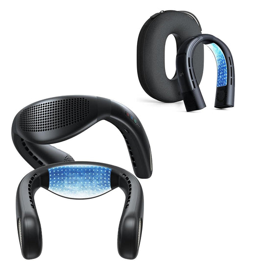 Ultra Long Life + Ultra Light Portable Neck Air Conditioner Set, Travel Essentials