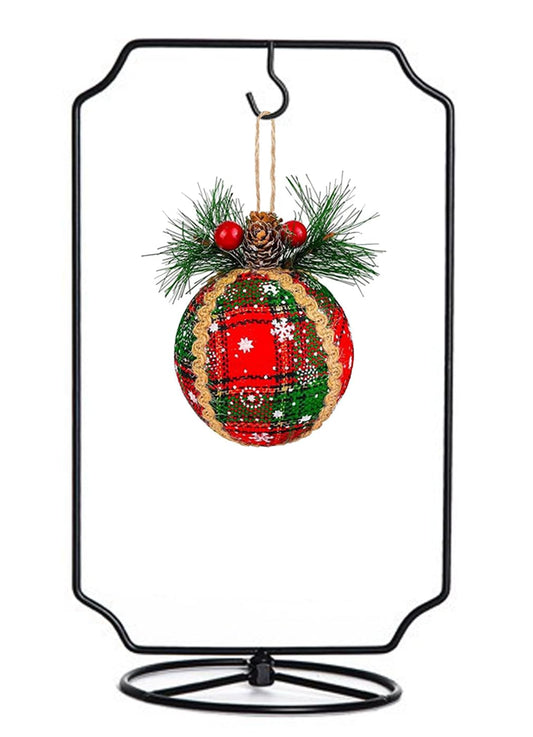Maibloln Ornament Display Stand Hanger Rack Hook Chrismas Ornament Party Decoration Holder Air Plant Flower Pot Hanging Terrarium Home Office Decoration(D-Style)