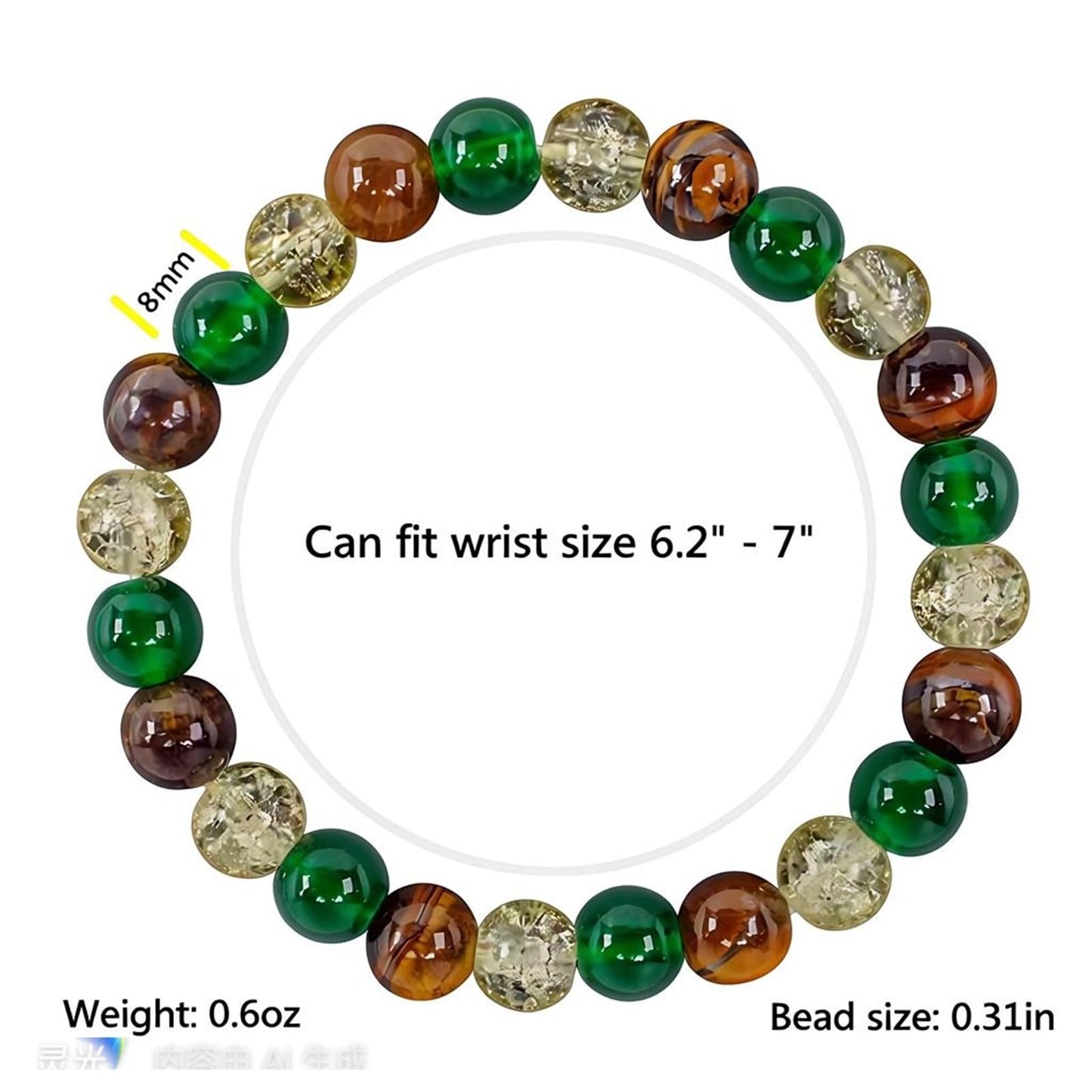 WEFRIN Evil Eye with Hematite Black Obsidian Tiger Eye Stone Triple Protection Bracelets for Men Women, Crystal Healing Stone Bracelet Bring Luck Prosperity and Happiness Jewelry (J-8mm(j))