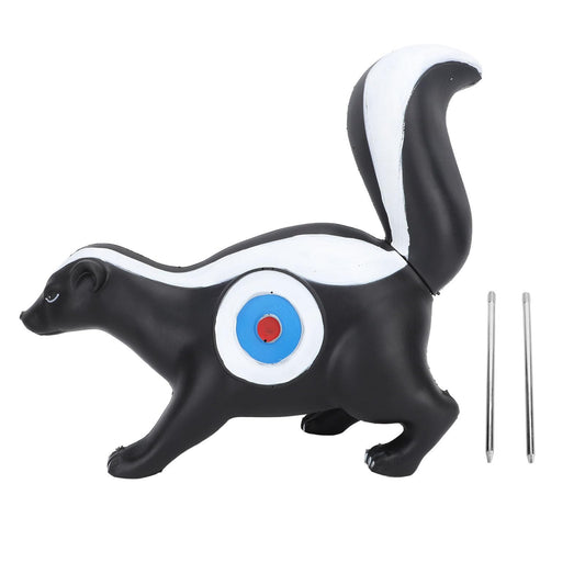 3D Skunk Archery Target - 3D Skunk Targets for Bow Hunting, 3D Skunk Two-Side Cores Shooters Animal for Outdoor Targeting Practice Training, Portable(18.1x6.3x15.7in)