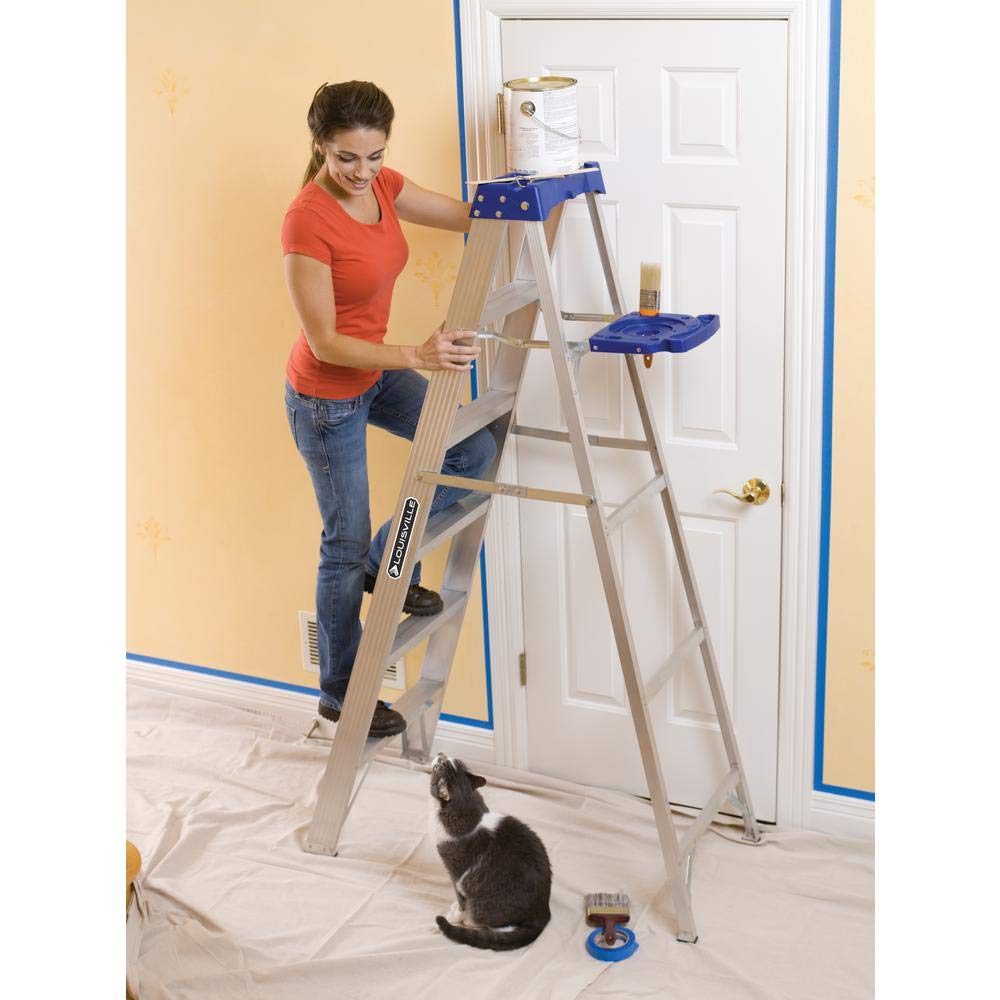 Louisville Ladder AS2108 250-Pound Duty Rating Aluminum Stepladder, 8-Feet