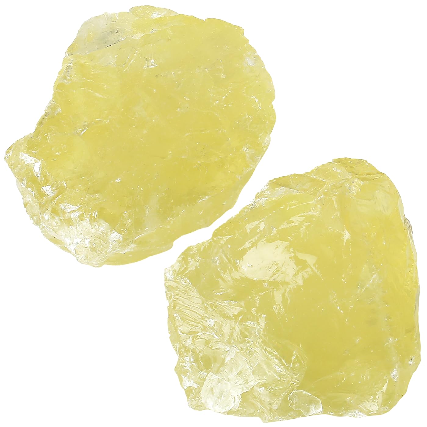 NUKAYAI 2Pcs Citrine 1.8-2.2" Large Raw Crystals Natural Stones Citrine Healing Crystal Rocks for Polishing Decoration DIY Tumbling Wire Wrapping Wicca Reiki Rough Rock Gifts