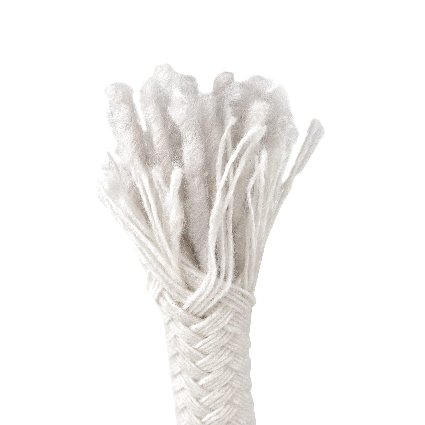MOUYAT 328 Ft x 1/4 Inch Natural Cotton Rope, White Clothesline Cotton Cord, All Purpose Braided Cotton Cord Utility Rope for Clothes Hanging, Macrame, Plant Hanger, Knitting Crafts