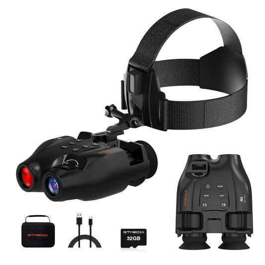 Night Vision Goggles, 984ft Digital Infrared Night Vision Binoculars with Camera, Head or Helmet Mounted, Tech Gifts for Men, NVG Goggles for Camping Hunting & Security