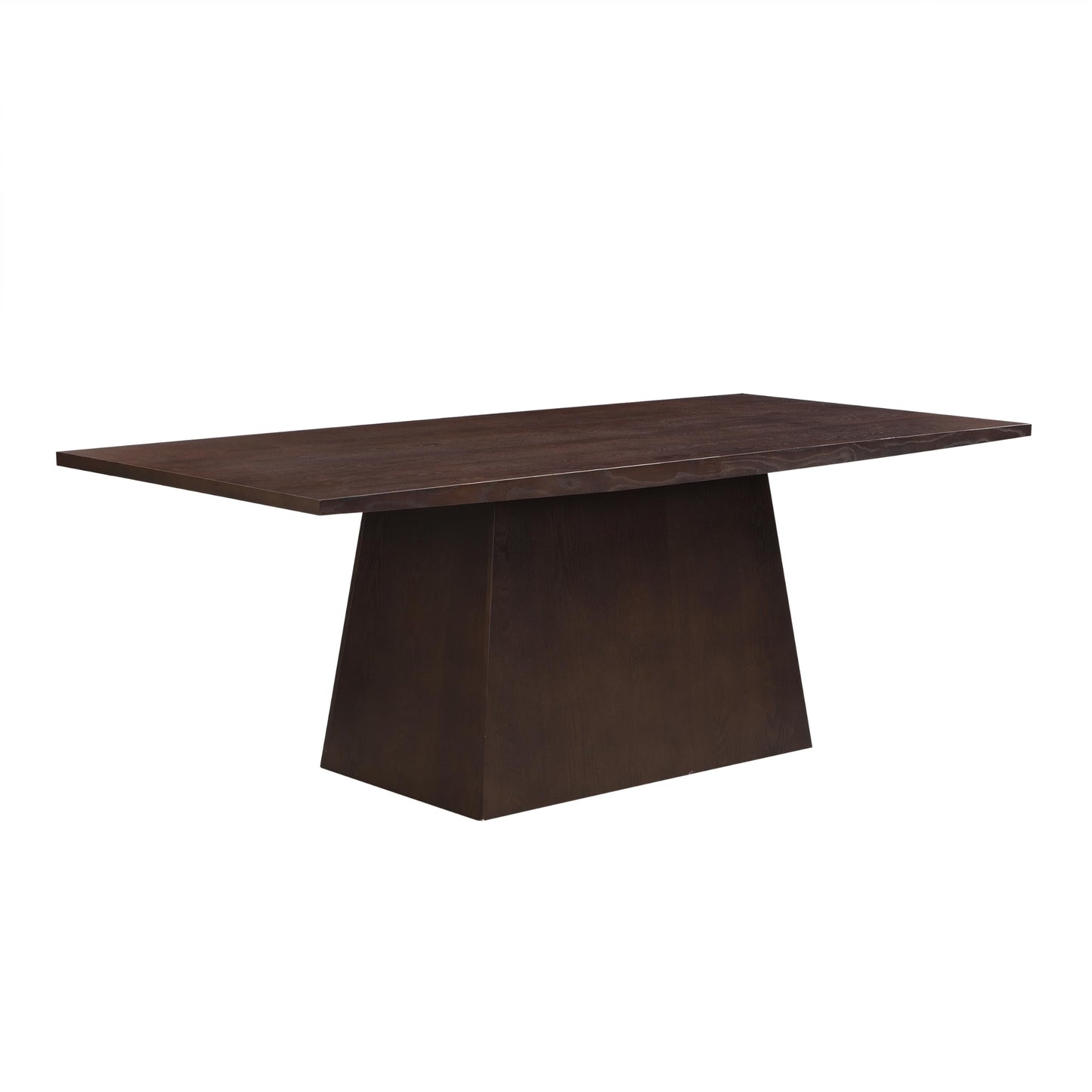 Christopher Knight Home Coadz 82 inch Wooden Dining Table, Modern Rectangular Kitchen Dinner Table for 6-8 People, Pedestal Wooden Dining Furniture for Kitchen Office Conference Room, Espresso Brown
