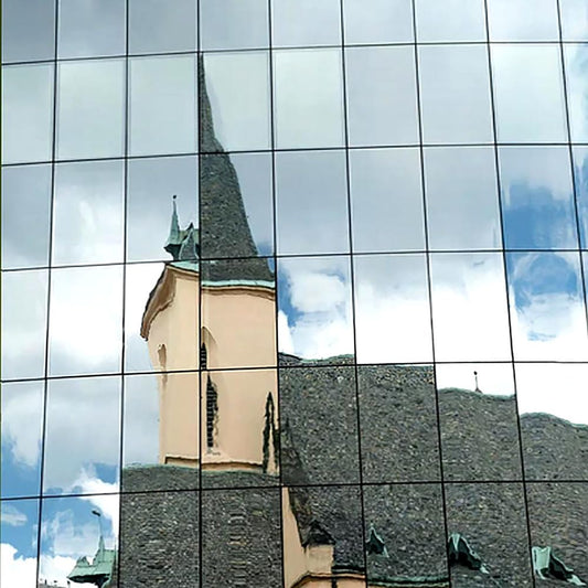 BDF S03 Window Film Highly Reflective Mirror Daytime Privacy and Sun Control Silver (Extremely Dark) - 60in X 24ft