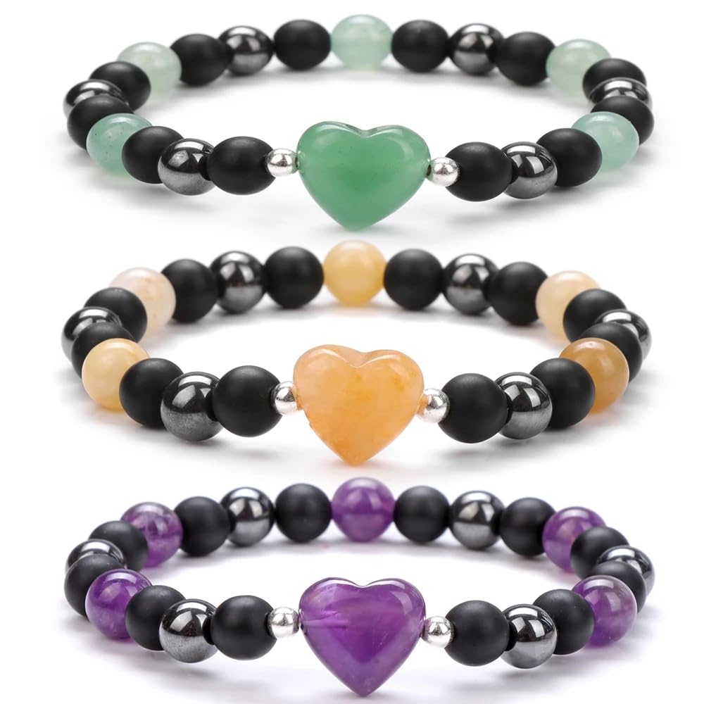 Natural Heart Shaped Green Aventurine Stone Beads 10mm Loose Crystal Healing Beads for DIY Necklace Bracelet Making Gemstone Craft Supplies