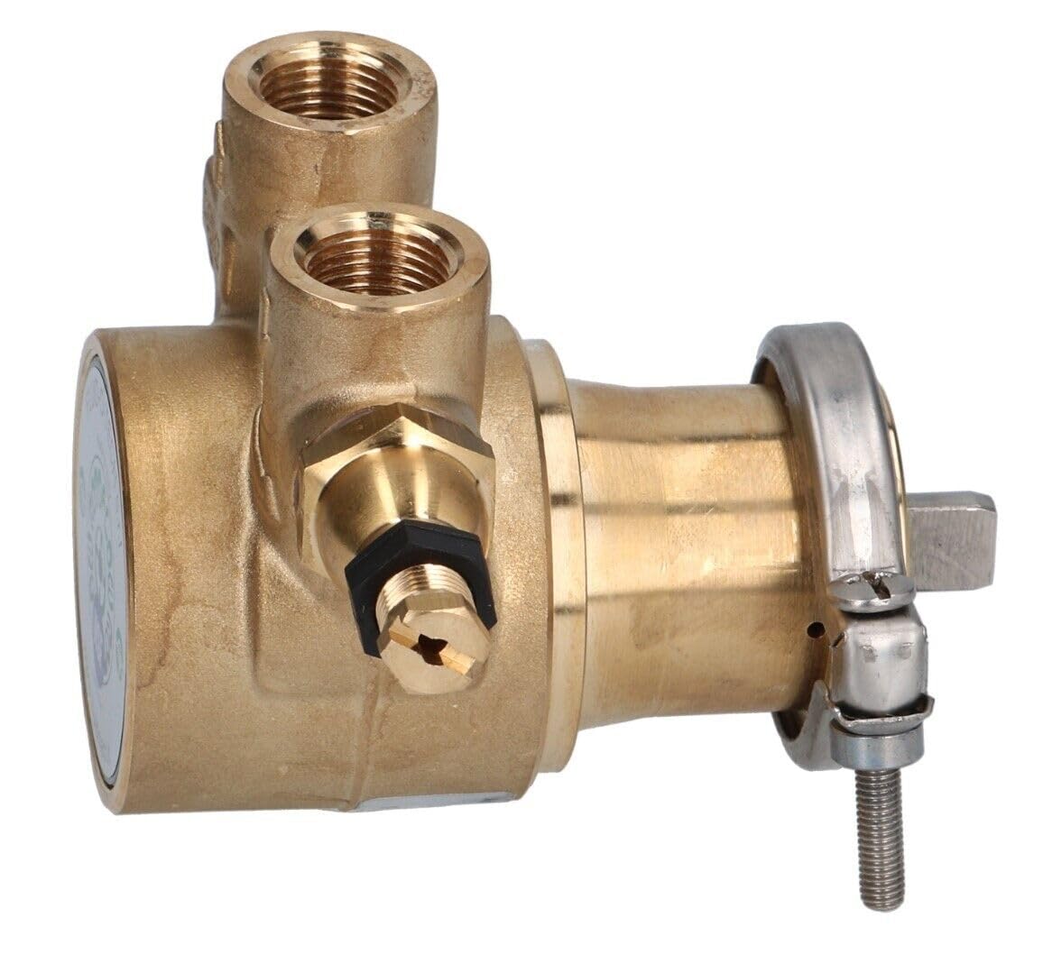 ‎FLUID-O-TECH 3/8" ROTOFLOW COFFEE MACHINE WATER PUMP HEAD PA204 ROTARY VANE 200 LPH Clamp Connection, for Commercial Espresso Machines