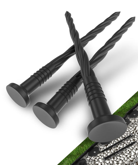 70 Count 8-Inch Plastic Landscape Edging Spikes Landscape Anchoring Nail Spiral Landscape Stake for Paver Edging, Artificial Turf，Weed Barrier, Landscape Edging, Grass Pathway,and More
