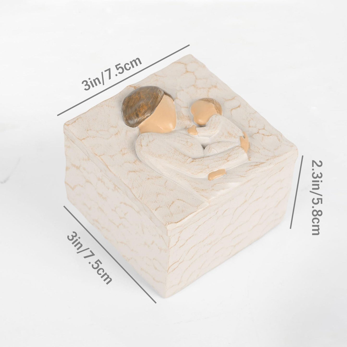 QIANLING New Grandma Gifts Keepsake Box - First Time Grandma Gifts, Mother’s Day Gift for Grandma, Birthday Gifts for Grandmother, Jewelry & Small Treasures Decorative Keepsake Box