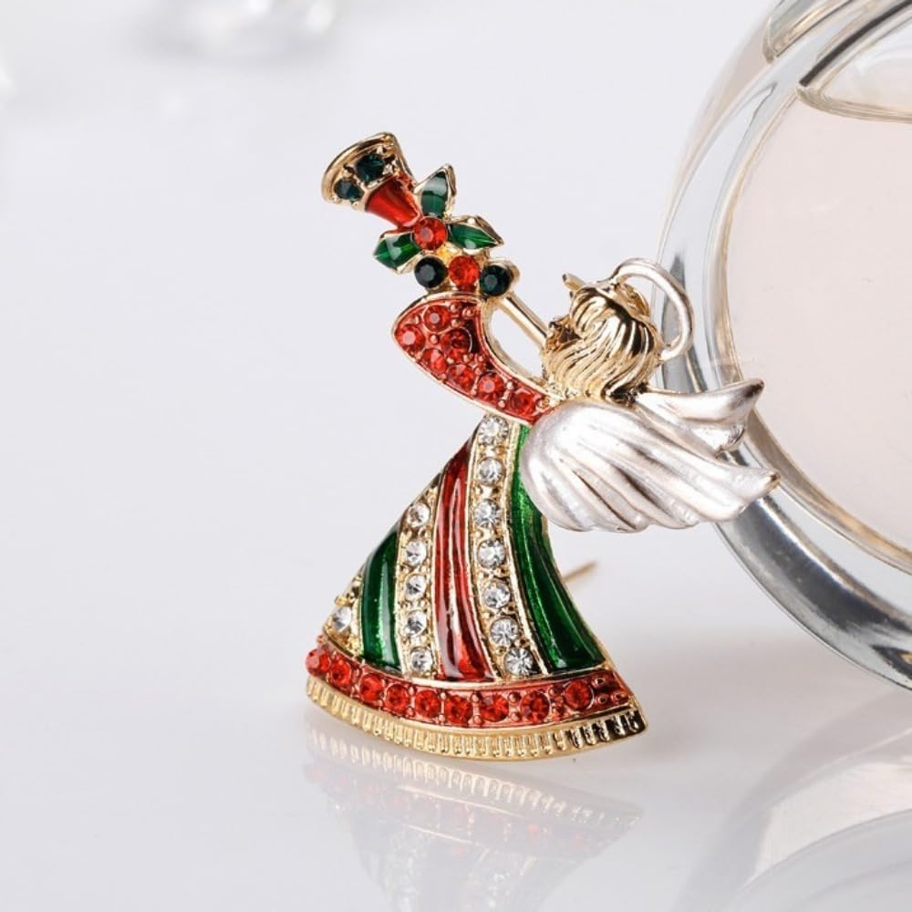 AILONMEI Brooches And Pins For Women Fashion Elegant Flower Broches Lady Costume Jewelry Brooch Pins (Angel Trumpeter)