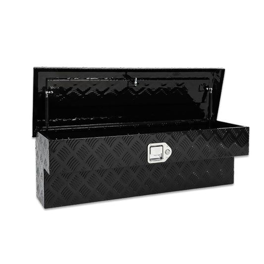 PRUNkuar 36 Inch Side Mount Truck Tool Box Aluminum for Pickup Truck Bed Toolbox Trailer Storage Black