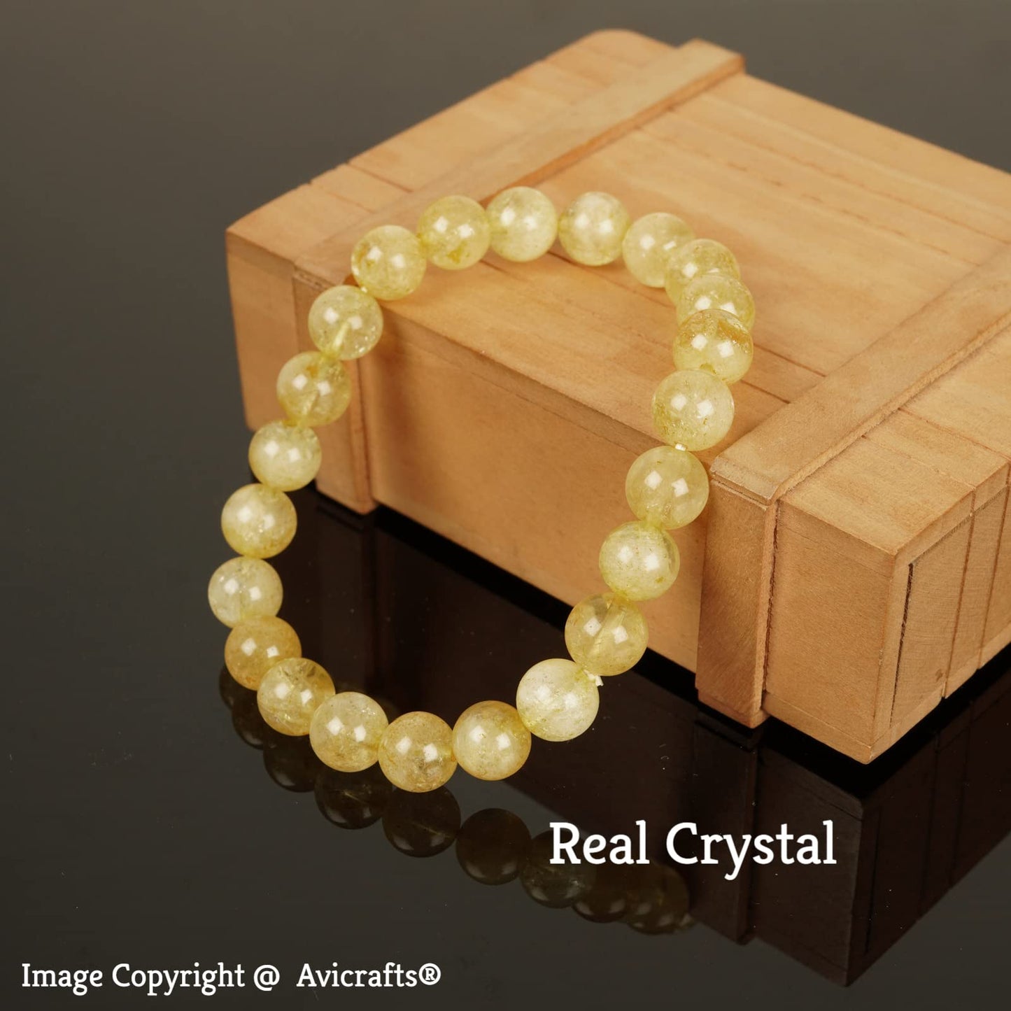 Avicrafts Original Citrine Bracelets, Balance Unisex, Yoga Chakra Blue Gemstone Bracelet, Citrine Jewelry Genuine natural stone bracelet, precious stone Gift