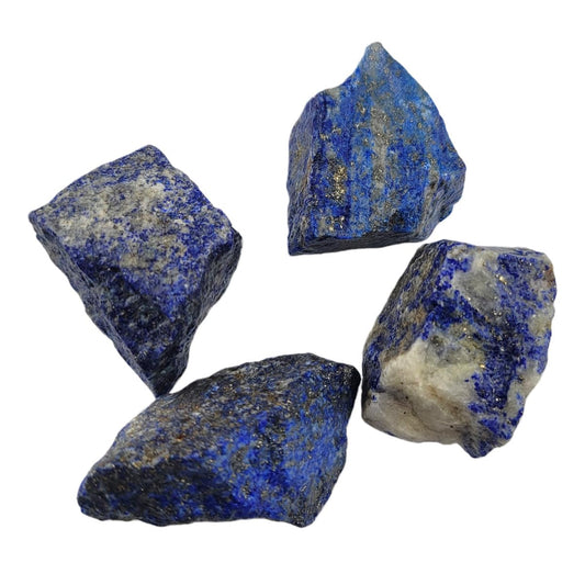 3-5Pcs Lapis Lazuli Natural Raw Crystals Rough Stones Rocks for Tumbling Polishing Cabbing Gemstones Crystals and Healing Stones for Wicca Reiki,Fountian Rocks for Decorations (Lapis Lazuli)