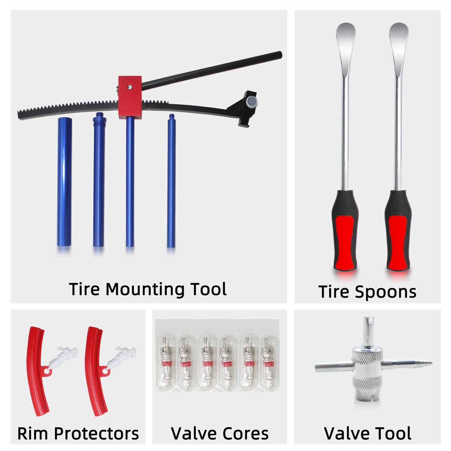 BESTOOL Dirt Bike Tire Changing Kit for Motocross, Enduro and Dirt Bikes - Dirt Bike Tire Changing Tool for 16" to 21" Wheels, Quick Mount Without Pinching Tubes - 15/17/20/25mm Axles