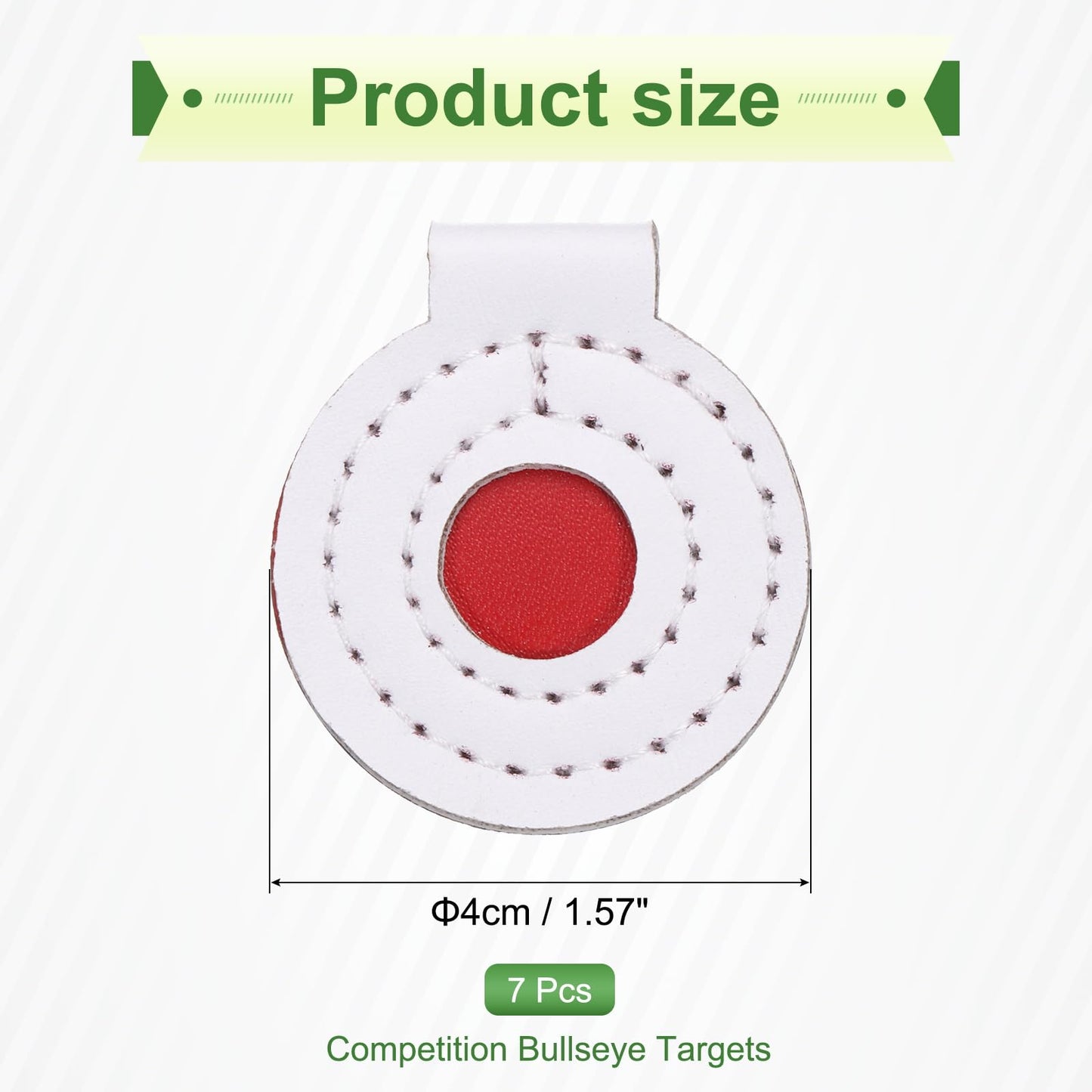 PATIKIL Microfiber Bullseye Targets 4cm, 7Pcs Competition Game Target Shooting Practice Fabric Pad Disc Accuracy Training Tool Outdoor Hunting Accessories
