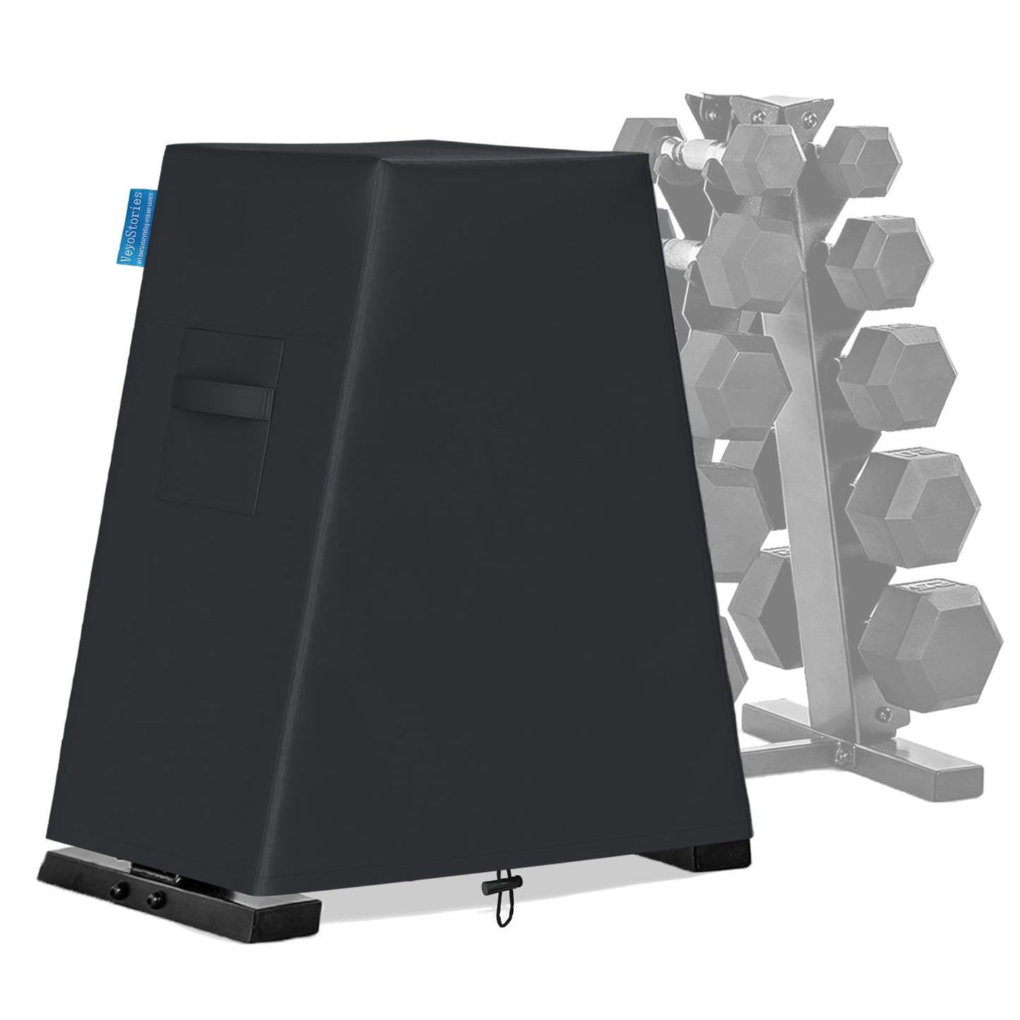 VeyoStories A Frame Dumbbell Rack Cover Outdoor, OWeight Rack Cover, Dustproof & Waterproof - Designed for the 5 Tier A-Frame Dumbbell Set Rack & Weight Rack in a Home Gym. (Cover Only)