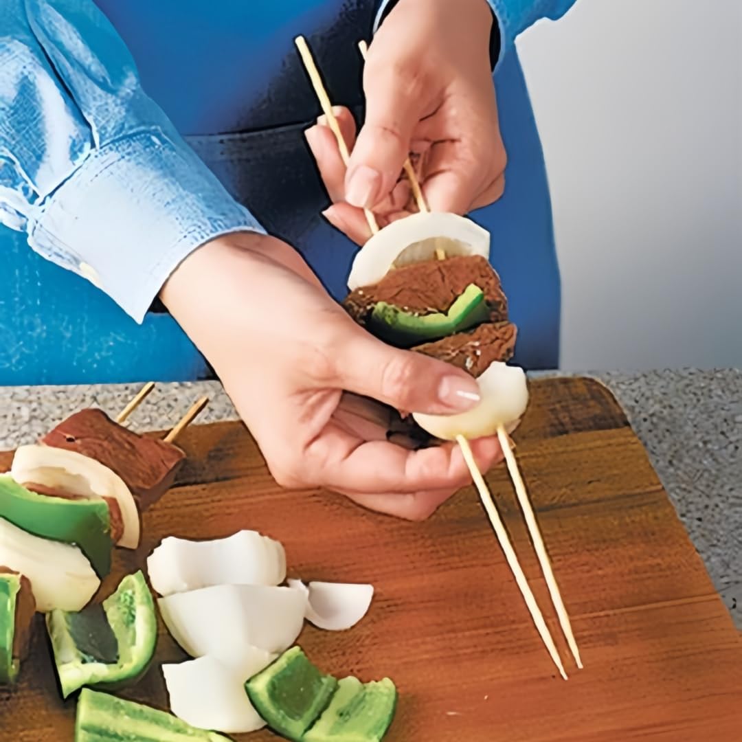 400 Pack 12 Inch Natural Bamboo Wood Barbecue Skewers for Grilling, Kabob, Fruit, Appetizer, Cocktail, Sausage, Chocolate Fountain, BBQ Sticks. (Φ=4mm)
