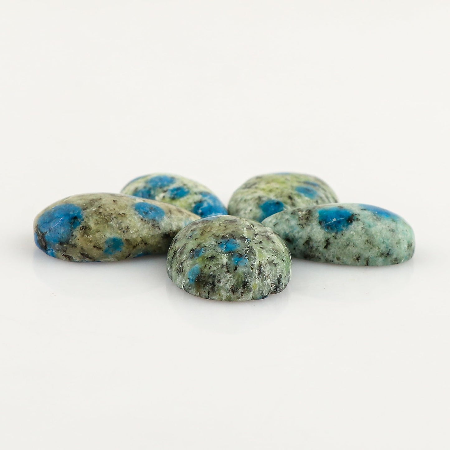 CRYSTALIS Wholesale 5pcs Natural K2 Jasper Loose Gemstone Bulk Cabochons Jewelry Making Supply, Chakra & Healing Polished Stones, Wire Wrapping, DIY, Gem Collection
