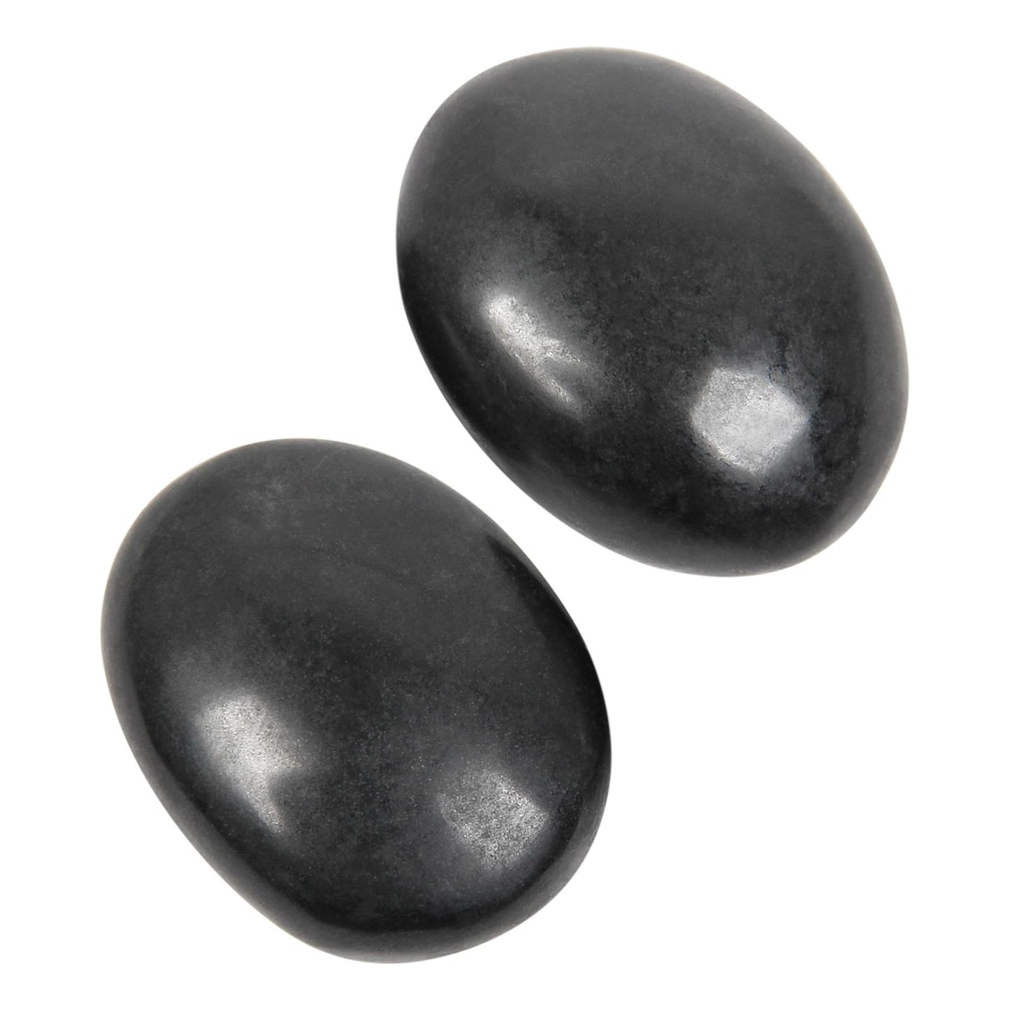 Black Tourmaline Palm Stone-2 Pcs Black Tourmaline Pocket Energy Stones, Smooth Healing Crystal Worry Stone (Black Tourmaline(2pcs))