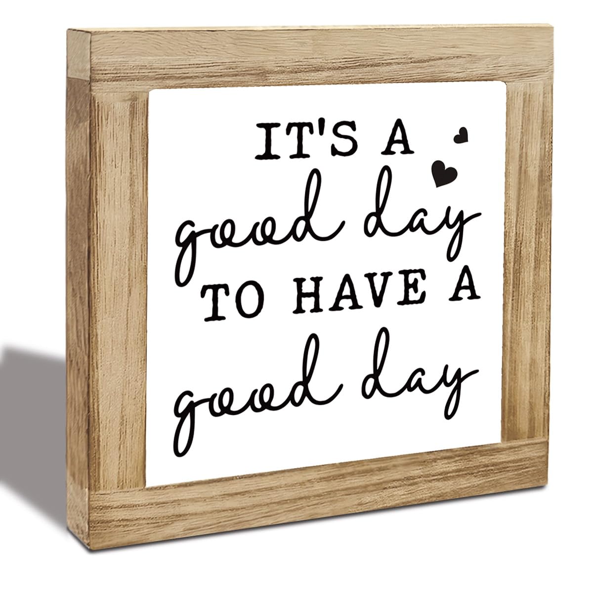 Inspirational Desk Sign Gift, It’s a Good Day to Have a Good Day Motivational Quote Tabletop Decor, Encouraging Reminder for Home Office Desk Shelf, Positive Gift for Coworkers Friends