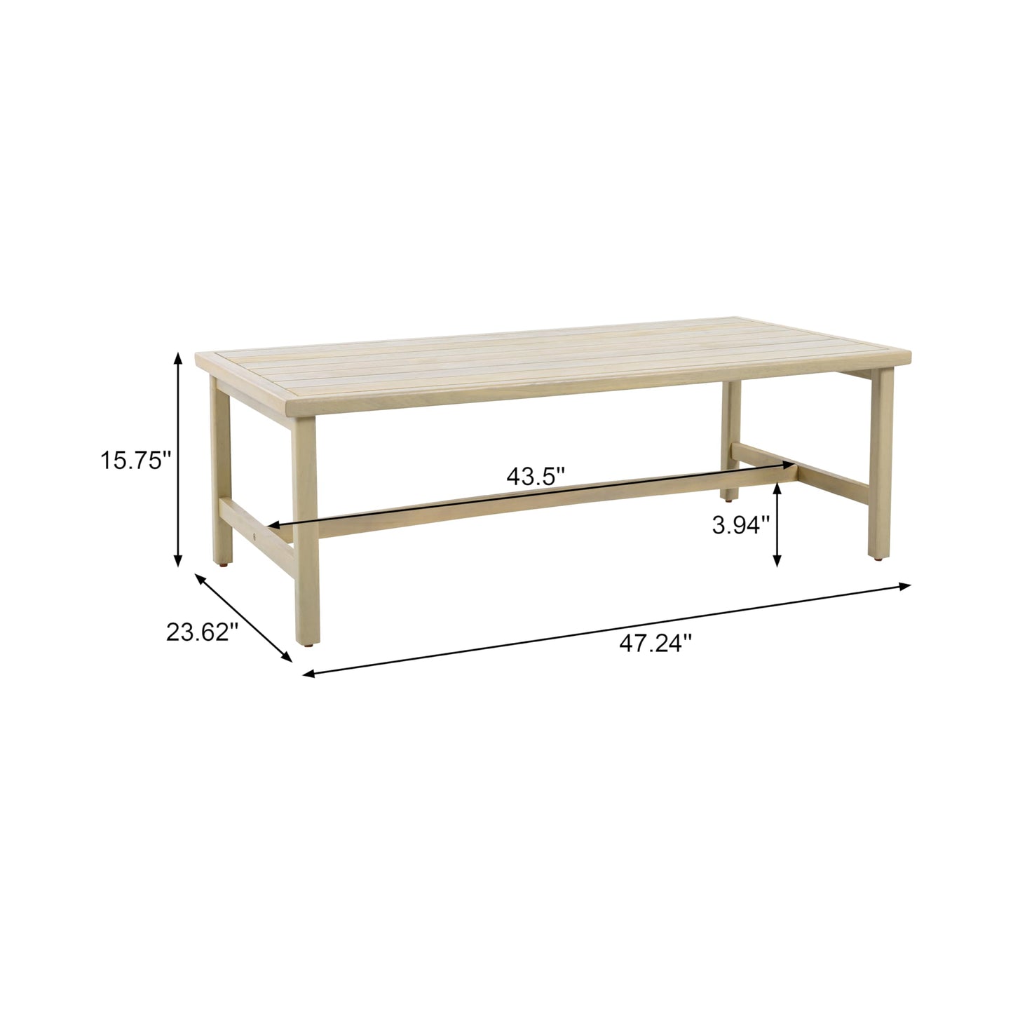 Christopher Knight Home Teras 8-Seater Patio Furniture Set with Removable Cushion, 5 Piece Outdoor Acacia Wood Conversation Set, Sold Wood Outdoor Sectional Sofa Set with Coffee Table,Light Teak+Cream