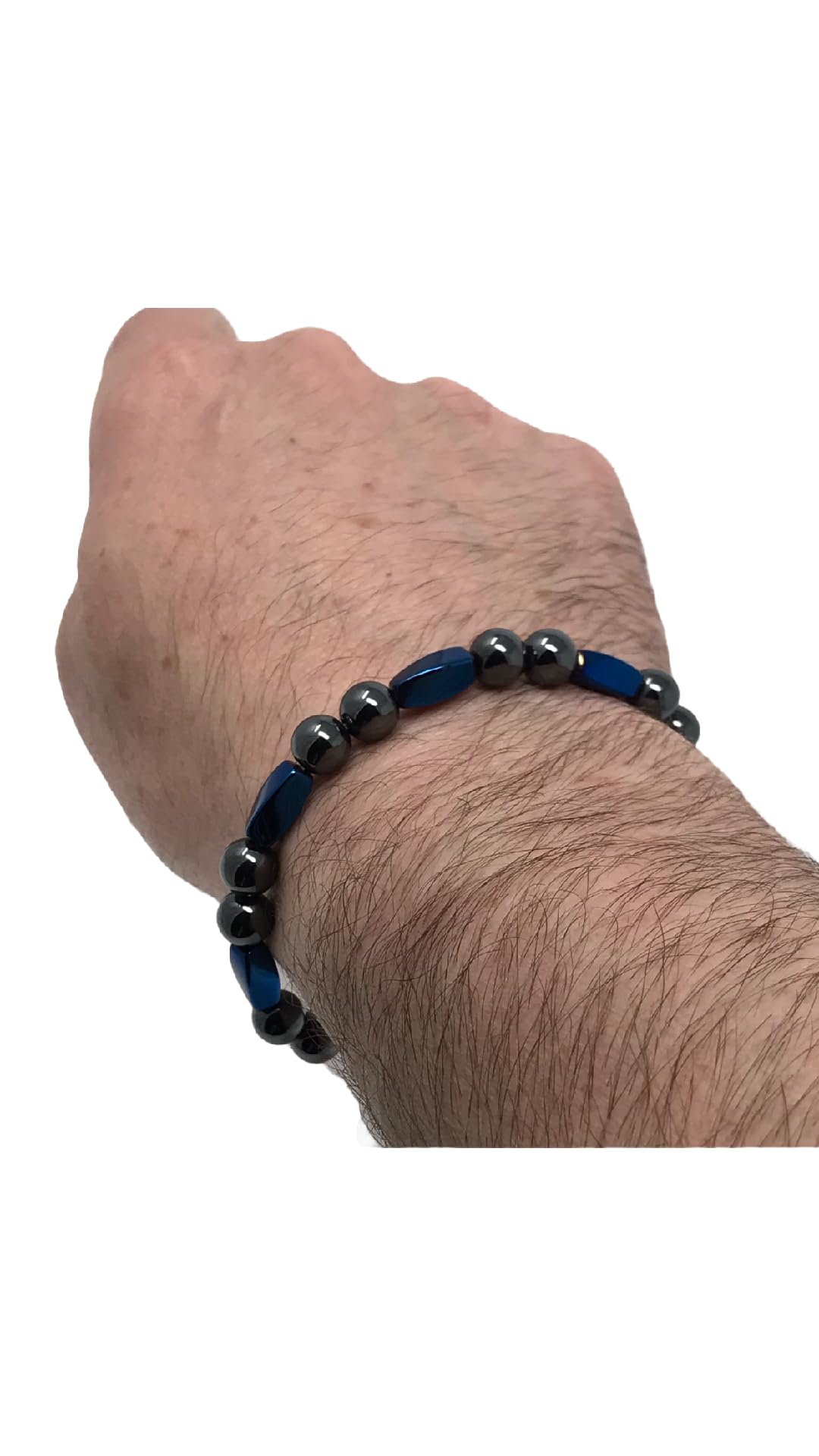 High Power Magnetic Hematite Bracelet (9.25 Inches)