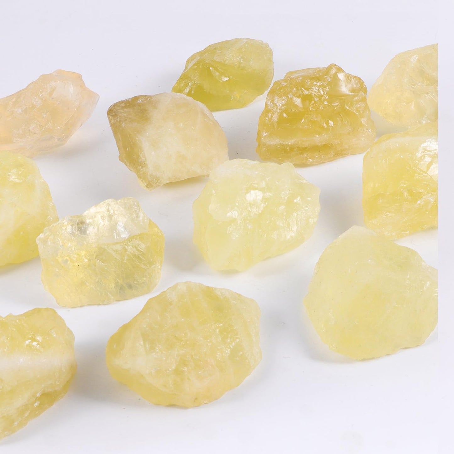 1Lb Authentic Raw Citrine Crystal Stone Natural Rough Stones Crystal for Tumbling, Cabbing, Polishing, Wire Wrapping, Wicca & Reiki Crystal Healing