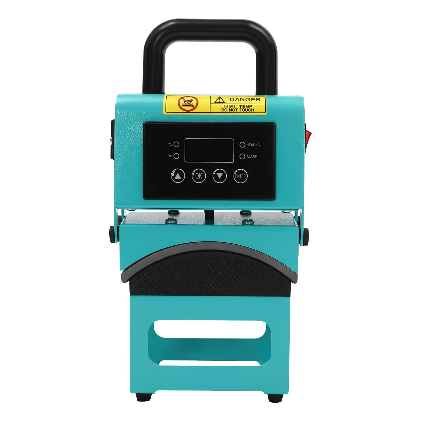 Hat Heat Press Machine 350W Power Press Industrial Digital Sublimation Heat Press Machine Multifunctional Professional Semi-Automatic Heat Press Transfer Machine for Cap T-Shirt Pillowcase