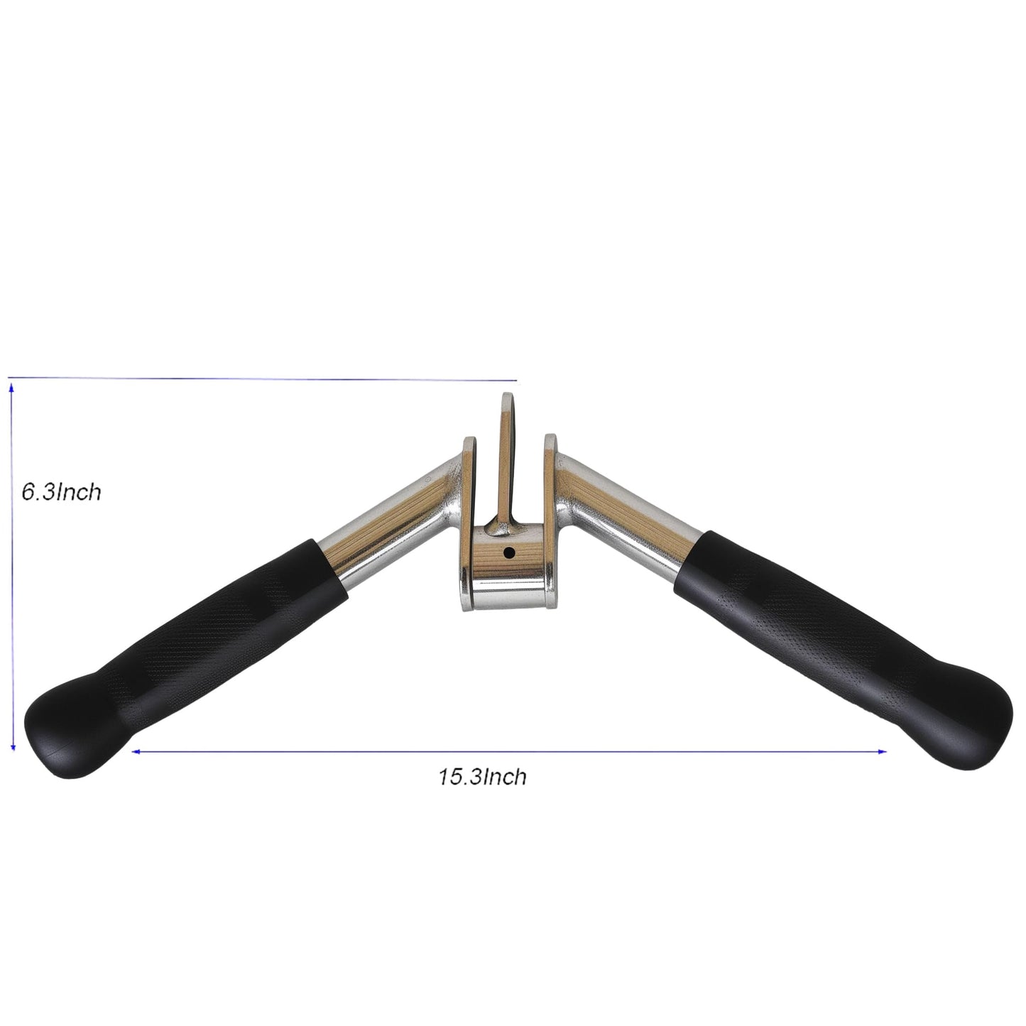 yuhqc V-Shaped Press Down Bar Lat Cable Machine Attachments Tricep Rope Gym Attachment Cable Machine Accessories for Home Gym