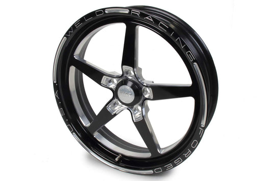 WELD RACING Wheel, Alumastar, 17 x 4.5 in, 2.25 in Backspace, 5 x 4.50 in Bolt Pattern, Aluminum, Black Anodize, Each,88B-1704204